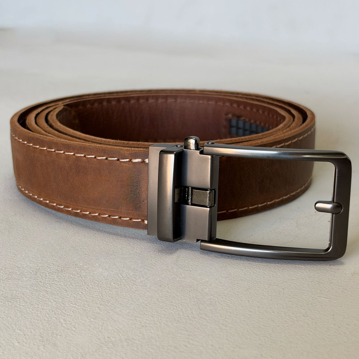 Slick Belt Complete ( Brushed Silver Open)