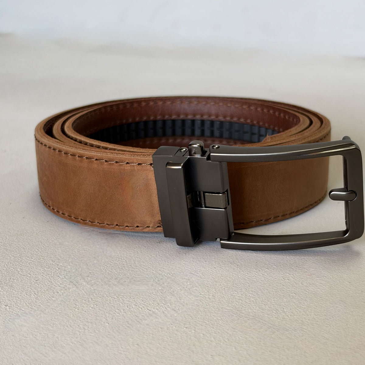 Slick Belt Complete ( Brushed Silver Open)