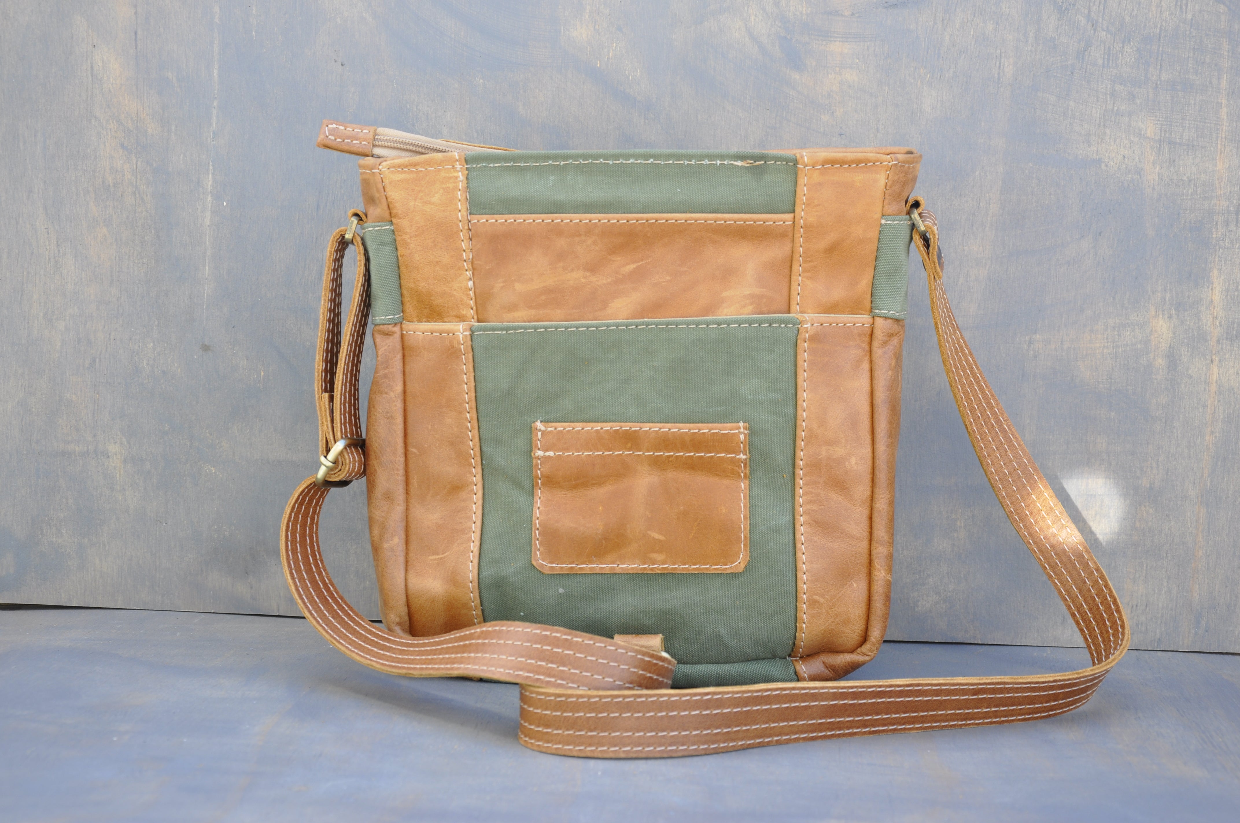 De La Rey satchel (Reclaimed Canvas & Leather)