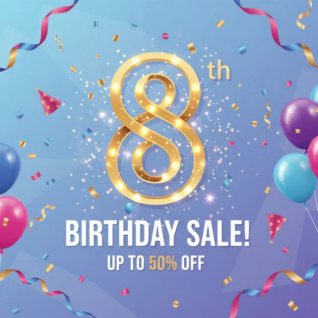 8th Birthday Sale