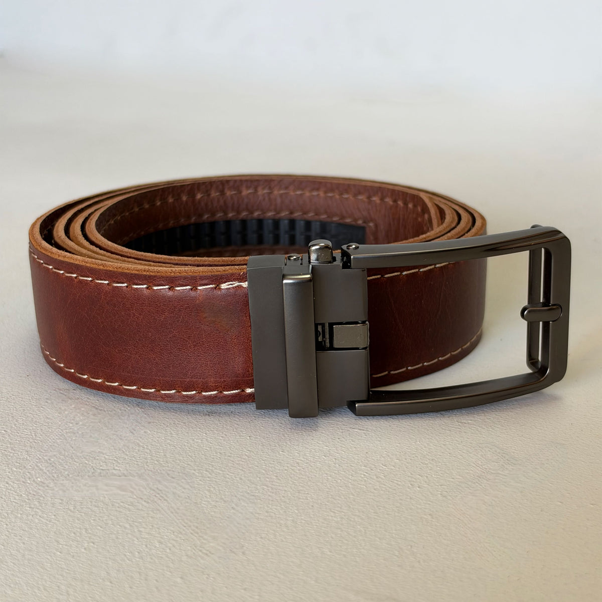 Slick Belt Complete ( Brushed Silver Open)