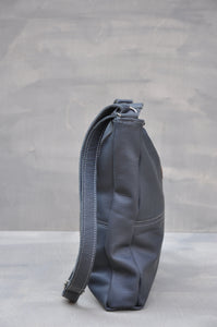 Sling Bag - Full Leather (Dark Blue)