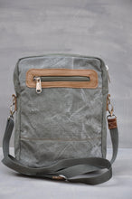 Load image into Gallery viewer, Satchel - Reclaimed Ripstop Canvas (Green / Tan)