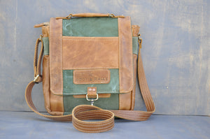 De La Rey satchel (Reclaimed Canvas & Leather)