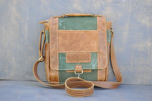 Load image into Gallery viewer, De La Rey satchel (Reclaimed Canvas &amp; Leather)