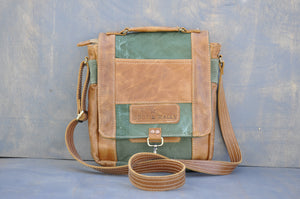 De La Rey satchel (Reclaimed Canvas & Leather)