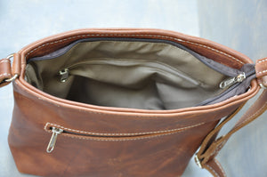 Cecilia Crossbody bag  (Tabacco color)