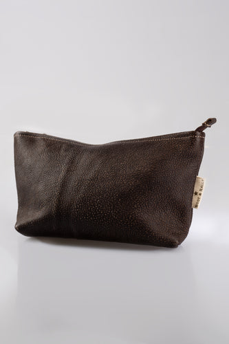 Utility Pouch - With Base /  Full Leather (Buffed Brown)