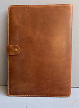 Load image into Gallery viewer, Leather Book Cover Logo Only A4 ( Tabacco)