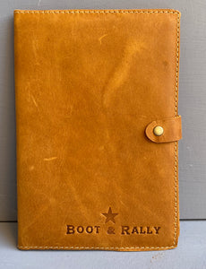 Leather Book Cover Logo Only A4 ( Diesel Toffee )