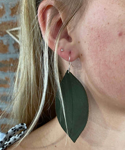 Earings Leaf Big ( Diesel Green )